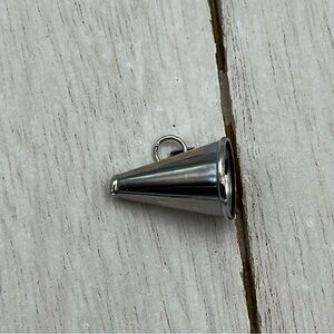 Sterling Silver cheerleading horn Pendant Necklace